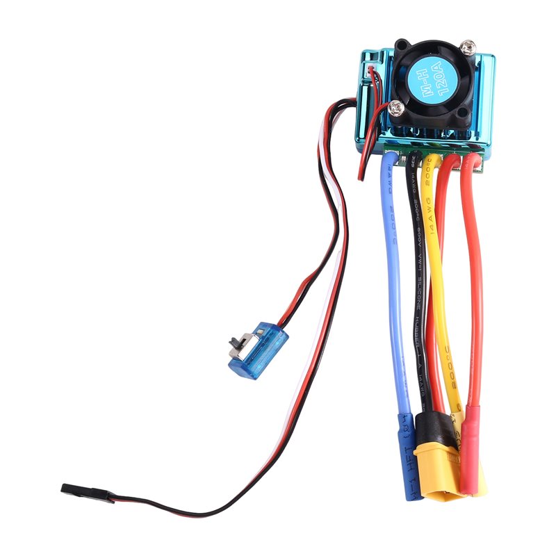 Rc Boat Brushless Motor - WOWFU-120A ตัวควบคุมความเร็ว ESC แบบไม่มีแปรงพร้อมปลั๊ก XT60 4.0