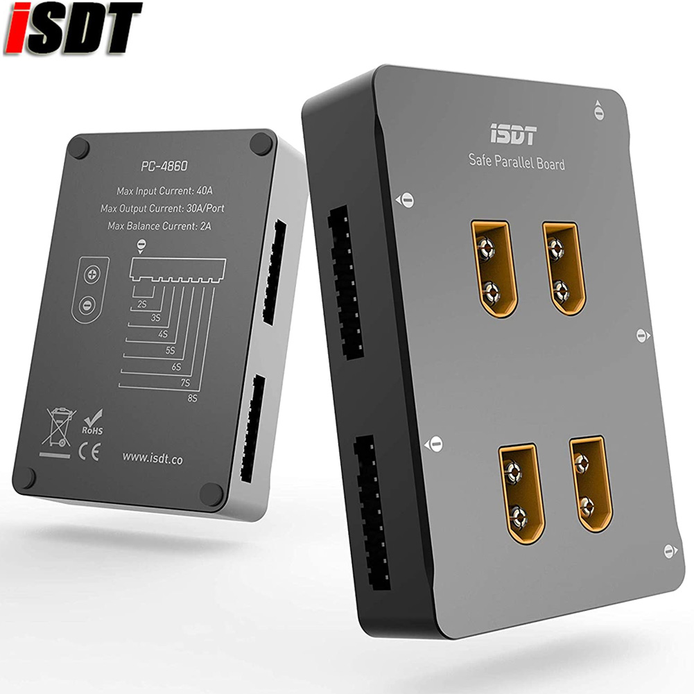 Lipo Parallel Charging Board - เครื่องชาร์จแบตเตอรี่ ISDT PC-4860 Lipo 1-8S XT60