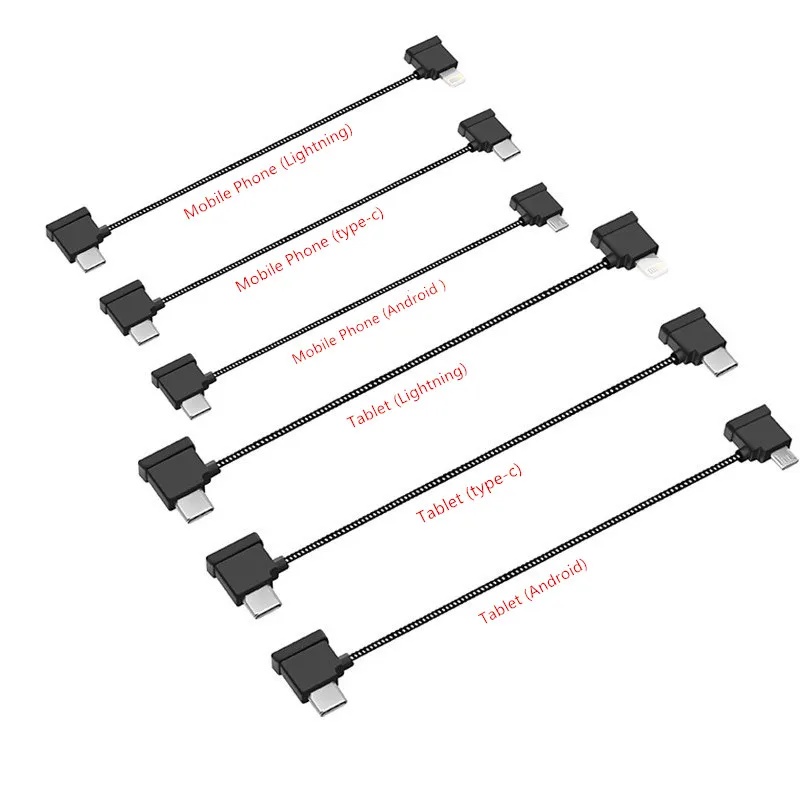 Drone Dji Rc N1 - สายควบคุมระยะไกล RC-N1 สายข้อมูลสำหรับโทรศัพท์และแท็บเล็ต สายไนลอนสำหรับโดรน DJI Mavic
