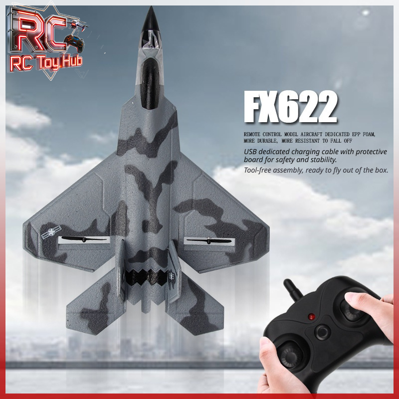 เครื่องบินบังคับวิทยุ Fx622 RC - Drone Rc Fighter Jet บทวิจารณ์และราคา