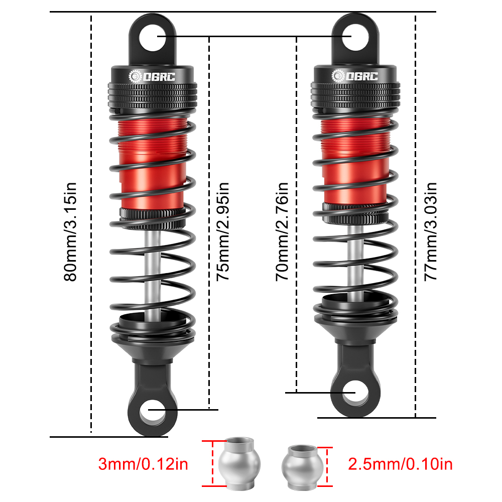 โช้คอัพน้ำมันอะลูมิเนียม OGRC  - Rc Suspension Arm บทวิจารณ์และราคา