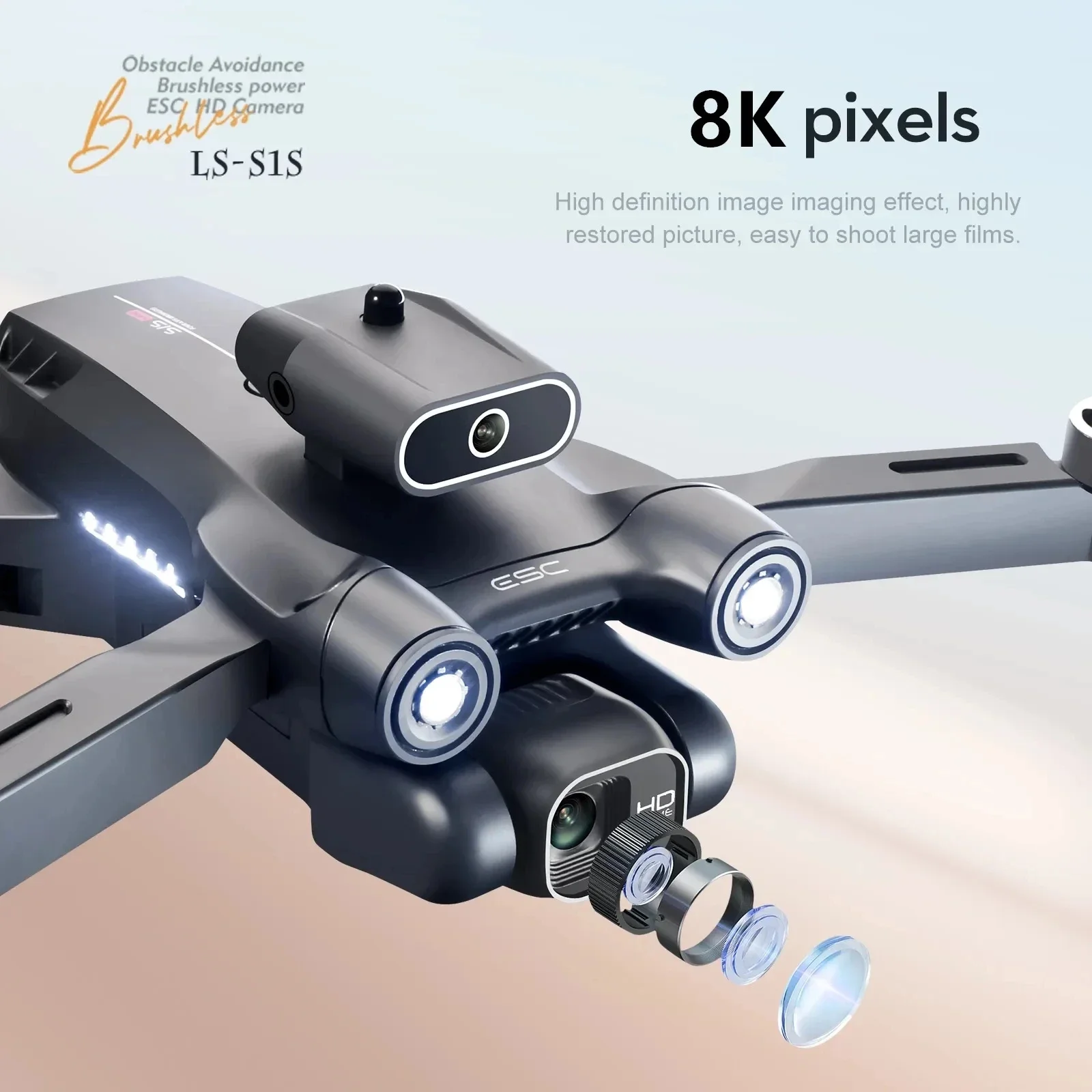 โดรนติด GPS 5G S1S ใหม่กล้องโด - Drone Rc Gps บทวิจารณ์และราคา