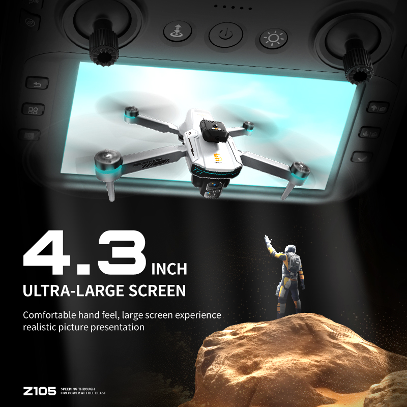 โดรนบังคับวิทยุแบบพับได้ Z105  - Drone Rc Gps บทวิจารณ์และราคา