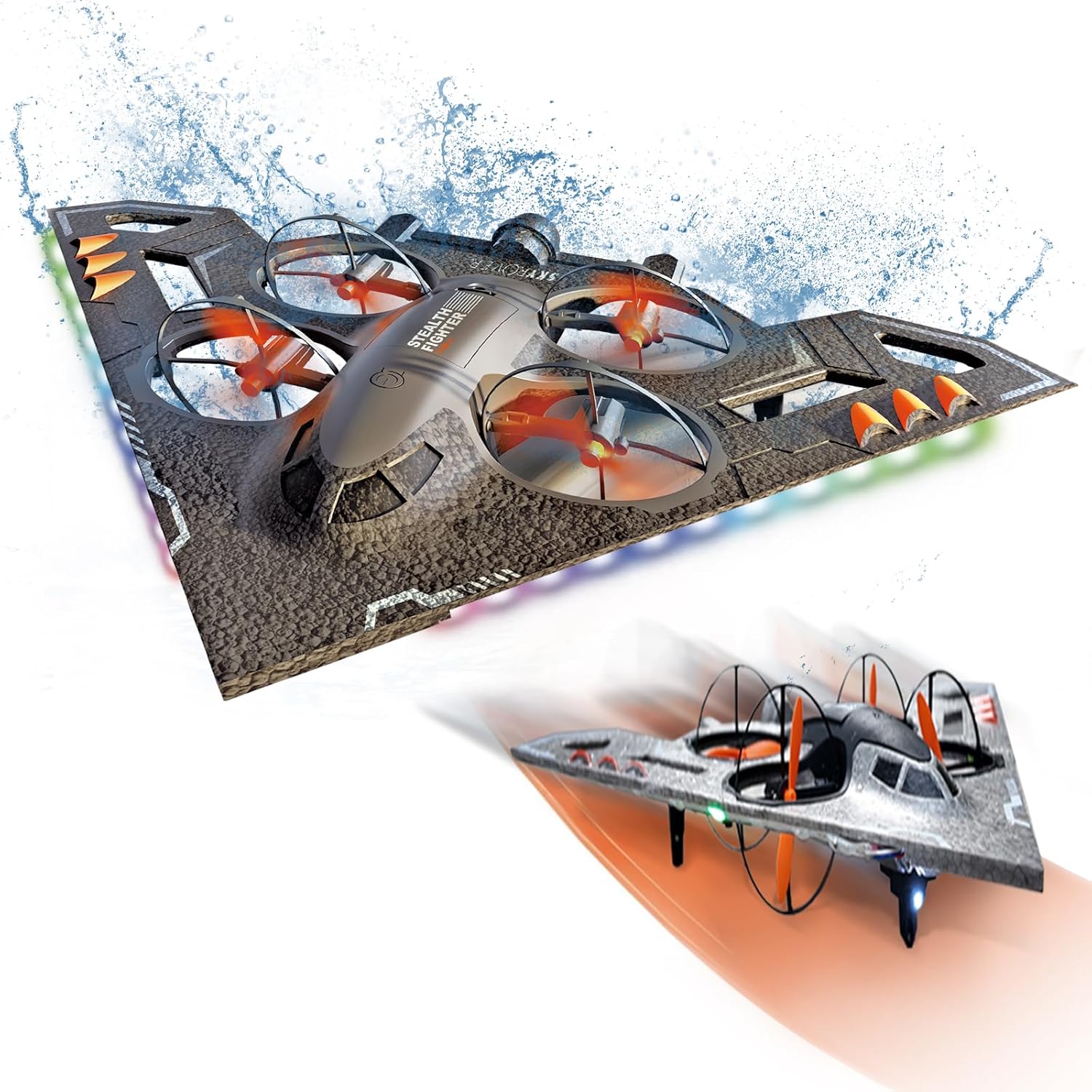 เครื่องบินเจ็ทบังคับวิทยุ 3-in - Drone Rc Fighter Jet บทวิจารณ์และราคา