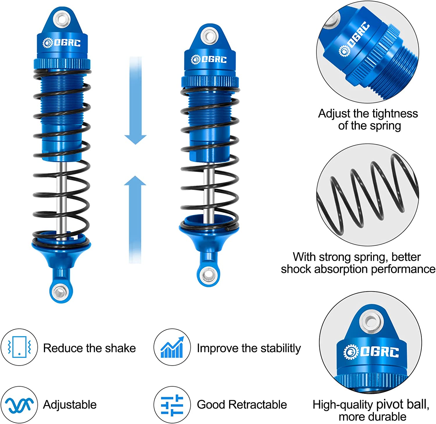 Esilun ตัวหน่วงตัวหน่วงการสั่น - Rc Suspension Arm บทวิจารณ์และราคา