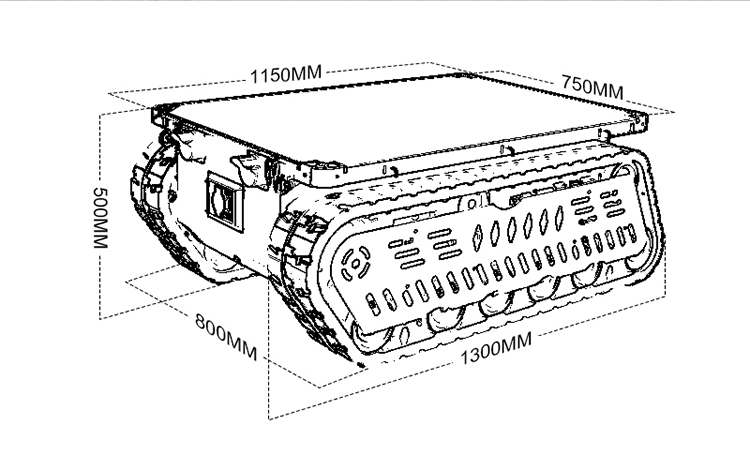 แชสซีหุ่นยนต์ตีนตะขาบ RC รับน้ - Brushless Motor บทวิจารณ์และราคา