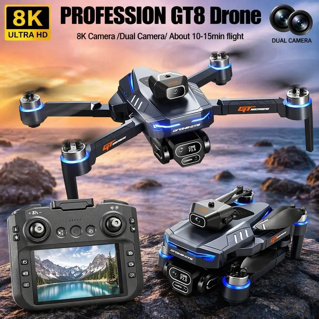 โดรน GT8 4K พร้อมตัวควบคุมมอเต - Drone Rc S156 บทวิจารณ์และราคา