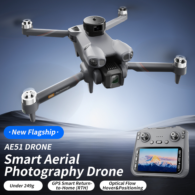 โดรน AE51 GPS 8K ระดับมืออาชีพ - Drone Rc Gps บทวิจารณ์และราคา